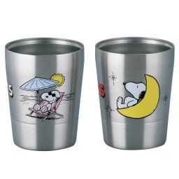 【ギフト対応無料】ピーナッツ ペア二重タンブラー260ml Sセット (SN1800M-865) ※送料無料(北海道・沖縄は除く)