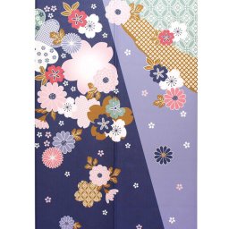 メール便送料無料　暖簾 のれん 85x150cm「吉祥華」95109 日本製  間仕切り カーテン タペストリー 目隠し 玄関 階段 洗面所 キッチン 台所 部屋 仕切り 棚 パントリー