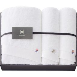 HOTELIST バス・フェイスタオルセット ホワイト ／タオル 日用品・ヘルスケア 敬老の日 プレゼント ギフト お彼岸 お供え 秋 2026 送料無料 ギフト プレゼント プチギフト 内祝い 快気祝い 出産祝い 結婚祝い 引出物 新築祝い お返し