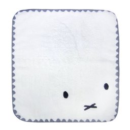 ミッフィー  ウォッシュタオル フェイス タオルハンカチ ホワイト