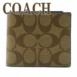 コーチ COACH メンズ 二つ折り財布 カードケース 66551QBTN2 ブランド 人気