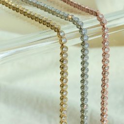 ブレスレット 3mm キュービックジルコニア テニスブレスレット 韓国アクセサリー