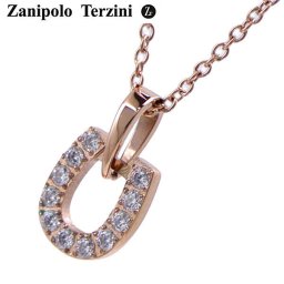 【金属アレルギー対応】ザニポロタルツィーニ Zanipolo Terzini サージカルステンレス製 ネックレス ペンダント レディース（チェーン付）ホースシュー 馬蹄形 ホワイトデー クリスマス 結婚記念日 還暦祝い 入学 卒業 入社祝い 退職 プレゼント ギフト 贈り物 恋人 夫婦 母の日 ZTP2288-RG-HS