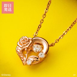 【送料無料】【即日発送】 美女と野獣 ダンシングストーンネックレス シルバー925 キュービックジルコニア ピンク ディズニー disney 揺れる石 ハート プリンセス 薔薇 ローズ ブランド おしゃれ かわいい アクセサリー 10代 20代 30代 40代 50代 レディース 女性 誕生日 記念日 プレゼント ギフト ホワイトデー 母の日 white clover ホワイトクローバー