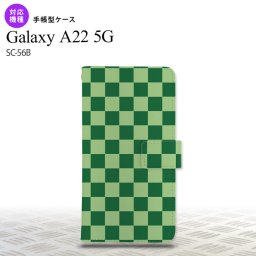 SC-56B Galaxy A22 手帳型スマホケース カバー スクエア 緑 グリーン  nk-004s-a22-dr771