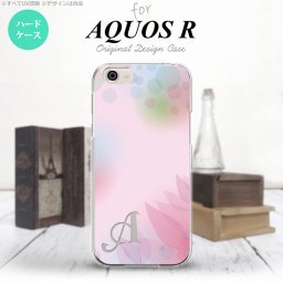 【SH03J】【スマホケース/スマホカバー】【アクオス R】SH03J スマホケース AQUOS R ケース アクオス R イニシャル ぼかし模様 ピンク nk-sh03j-1593ini【メール便送料無料】