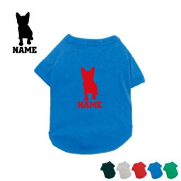 トイボブ  名入れドッグTシャツ ドッグウェア 小型犬 中型犬 大型犬 猫　ネコ　ねこ　キャット　ペット【city】