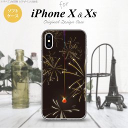 【iPhoneX】【スマホケース/スマホカバー】【アイフォンX】iPhoneX スマホケース カバー アイフォンX 花火（C） 黒 nk-ipx-tp321【メール便送料無料】