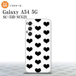 Galaxy A54 5G Galaxy A54 5G スマホケース 背面ケースソフトケース ハート A 黒 2023年 5月発売 nk-a54-tp015