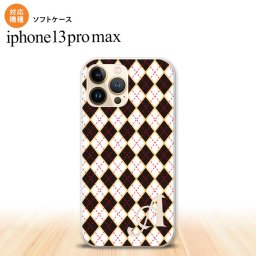 iPhone13ProMax iPhone13 Pro Max ケース ソフトケース アーガイル 黒 赤 +アルファベット iPhone13 プロ マックス 6.7インチ おしゃれ かわいい メンズ レディース キッズ デザインたくさん nk-i13pm-tp1401i