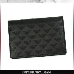エンポリオ・アルマーニ EMPORIO ARMANI カードケース 名刺入れ 牛革 レザー メンズ 定期入れ パスケース 正規品