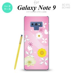 Galaxy Note 9 ギャラクシー ノート9 SC-01L SCV40 スマホケース カバー ハードケース 花柄・ミックス（B） ピンク nk-note9-275[スマホ,スマホケース,スマホカバー,ケース,カバー,ジャケット]