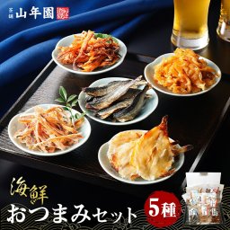 【海鮮おつまみ 珍味 5種類セット】殿様するめ ほたて焼貝ひも イカゲソほぐし焼 ふんわり焼きす 食べる焼飛魚 誕生日プレゼント 最強配送 出産内祝い お返し 敬老の日 2026 男性 女性 食べ物 香典返し 父 母 ありがとう 通販 お酒 お供え 魚 肴