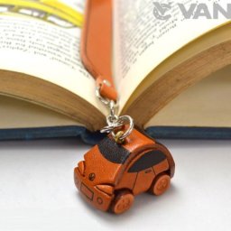 ミニカー チャームブックマーカー【レザー 本革 VANCA バンカクラフト革物語 国産 ハンドメイド 贈り物 即納】