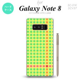 【SC01K】【スマホケース/スマホカバー】【ギャラクシー ノート8】SC01K スマホケース Galaxy Note8 SC-01K カバー ギャラクシー ノート8 花十時 緑×黄色 nk-sc01k-1356【メール便送料無料】