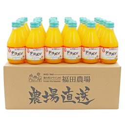 九州まるごとしぼり デコポン 30本セット 詰合せ ジュース 瓶 みかん 国産 熊本産 デコポンジュース 飲料 ストレート みかんジュース 果汁100％ ストレートジュース 熊本 福田農場
