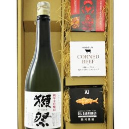 ★ 送料無料 ★  獺祭 ( だっさい )  純米大吟醸 45　720ml + 缶詰おつまみ3種セット【 8973 】【 日本酒・おつまみセット 】【 ハロウィン 贈り物 ギフト プレゼント 誕生日 結婚のお祝い 】