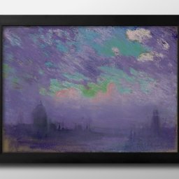 ジョセフ ペネル Green, blue and purple A3 サイズ ポスター アート おしゃれ 絵画 インテリア 北欧 イラスト マット紙 艶消し アートパネル 額 フレーム デザイン 壁掛け ギフト 新築祝い ディスプレイ 引越し祝い　新生活　空間デザイン 