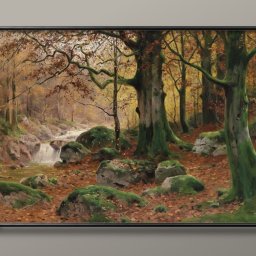 ウォルター モーラス Herbst am Waldbach A3 サイズ ポスター アート おしゃれ 絵画 インテリア 北欧 イラスト マット紙 艶消し アートパネル 額 フレーム デザイン 壁掛け ギフト 新築祝い ディスプレイ 引越し祝い　新生活　空間デザイン 