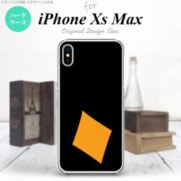 iPhoneXsMax iPhone XS Max スマホケース ハードケース トランプ ダイヤ 黒 オレンジ メンズ レディース nk-ixm-545