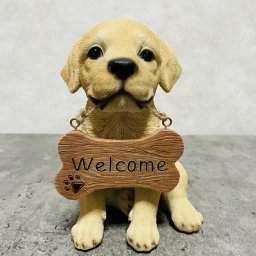 かわいい 犬 置物 ウェルカムボード ラブラドールレトリバー woobia ウービア イヌ おしゃれ ガーデン インテリア トイレ オブジェ 可愛い プレゼント 北欧 玄関 雑貨 動物 モダン 面白い 庭 ギフト 屋外 家 リアル 玄関先 卓上 ガーデンオーナメント ガーデニング