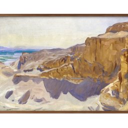 ジョン シンガー サージェント エジプトのデイルエルバーリの断崖 A3 サイズ ポスター アート おしゃれ 絵画 インテリア 北欧 イラスト マット紙 艶消し アートパネル 額 フレーム デザイン 壁掛け ギフト 新築祝い ディスプレイ 引越し祝い　新生活　空間デザイン 