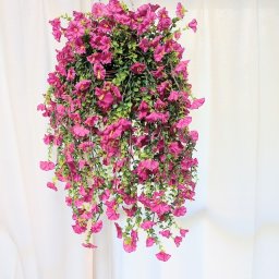 造花　　ハンギングペチニアプランター　屋外使用可　園芸　プランター　　デスプレイ　イベント　展示会　送料無料