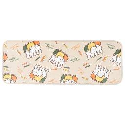 ミッフィー miffy ラグマット【45cm×120cm】 フルフラワー インテリア