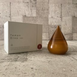 気温変化する結晶の形様をたのしむ Tempo Drop mini テンポドロップ ミニ・ロマンティックアンバー ストームグラス  