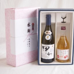 実りの秋の贈り物 感謝の贈り物ボックス 和柑橘香な辛口白ワインと国産ワインセット(信州のりんごを使ったワインです甘口(長野県)500ml柑橘香 山梨県産御坂甲州白ワイン 750ml