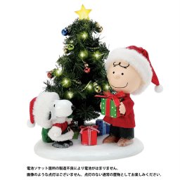 【※アウトレット※】デパートメント56 Department56 ポッシブルドリームズ PossibleDreams スヌーピー＆チャーリーブラウン Christmas Time is Here 置物 フィギュア 人形 6014780 ツリー インテリア クリスマス