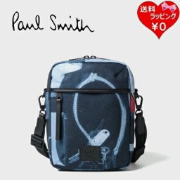 【送料無料】【ラッピング無料】ポールスミス Paul Smith ショルダーバッグ オブジェクトプリント ミニショルダーバッグ ネイビー psm518940
