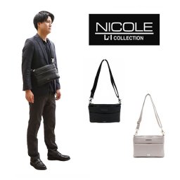 【正規取扱店】NICOLE ニコル リップル NIL270 2way クラッチ ショルダーバッグ メンズ 男性 かっこいい カジュアル きれいめ おしゃれ 人気 おでかけ ミドルエイジ クリスマス プレゼント 父の日 合皮 正規品