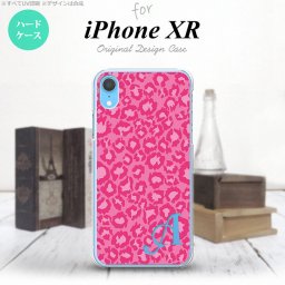iPhoneXR iPhone XR スマホケース ハードケース 豹柄 B ピンク +アルファベット メンズ レディース nk-ipxr-892i