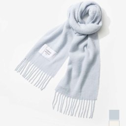 メゾンキツネ MAISON KITSUNE LM06206WA0022 スカーフ BABY ALPACA PLAIN SCARF メンズ ベビー アルパカ プレーン マフラー 無地 ウール おしゃれ プレゼント ギフト 贈り物 シンプル 誕生日 記念 お祝い 秋冬 防寒 ミルク グレイドーン