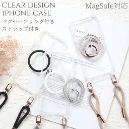 iphone13 ケース クリア ショルダー ストラップ付き iphone13mini iphone13Pro iphone13ProMAX マグセーフ magsafe リング付き きらきら 13 13mini 13Pro 13ProMAX カバー アイフォン スマホケース 肩掛け 調節可能 スマホショルダー 13ミニ 大人かわいい 韓国 送料無料
