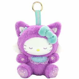 サンリオ ハローキティ ファインフェイスキャット パープル マスコット ぬいぐるみ Sanrio