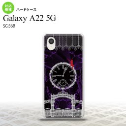 SC-56B Galaxy A22 スマホケース ハードケース 時計 妖精 黒 灰 メンズ レディース nk-a22-1252