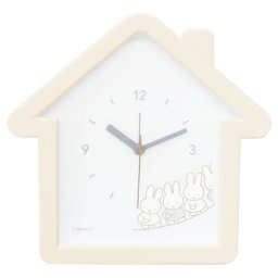 ミッフィー miffy おともだち ハウス型クロック 時計