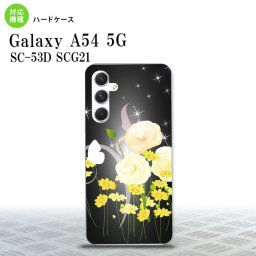 Galaxy A54 5G Galaxy A54 5G スマホケース 背面ケース ハードケース 花柄 ミックス D 黒 2023年 5月発売 nk-a54-286