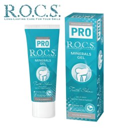 R.O.C.S. ( ロックス ) PRO ミネラルズジェル 1本(45g)【ロックス ロックスPRO ROCS R.O.C.S. ミネラルパック フッ素不使用 マグネシウム配合 天然由来 無添加 虫歯予防 歯周病予防 口臭予防 着色除去 マイルドミント】