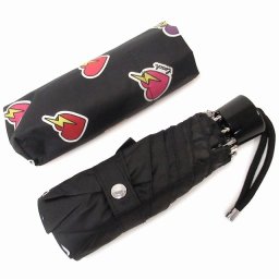 コーチ カサ COACH アウトレット UVカット 晴雨兼用 ハート ボルト プリント ミニ アンブレラ 折り畳み傘 CW556 SVA47