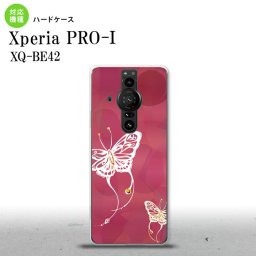 XperiaPRO-I Xperia PRO-I スマホケース 背面ケース ハードケース 蝶 和柄 ピンク 背面カバー android nk-xproi-1552