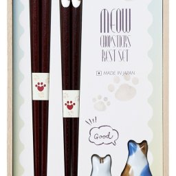 箸＆箸置ペアセット　ねこづくし