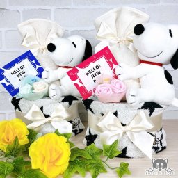 スヌーピー おむつケーキ 2段 送料無料 ピーナッツ 名入れ 出産祝い ベビーギフト ダイパーケーキ おむつタワー 男の子 女の子 赤ちゃん プレゼント お祝い 誕生 おしゃれ インスタ映え パンパース メッセージカード ベビー・マタニティ記念品【送料無料(一部地域除く)】