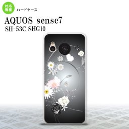 sense7 sense7 スマホケース 背面ケース ハードケース 花柄 ミックス A 黒 2022年 11月発売 nk-sens7-271