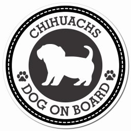 CHIHUACHS チワックス ブラック 肉球 カーサイン 車 マグネットステッカー 犬 マグネット 強力 直径13cm 丸型 おしゃれ かわいい ドラレコステッカー 安全対策 危険運転 煽り運転 アニマル 動物 犬種別 屋外 防水 屋内 肉球マーク