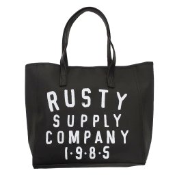 ラスティ RUSTY レディース ビニール トートバッグ 938907 BLK ブラック
