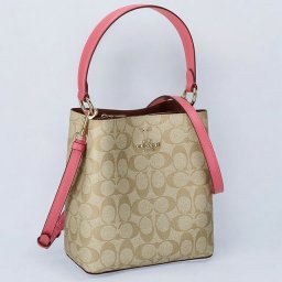 コーチ ハンドバッグ レディース ブランド COACH シグネチャー 2312 IMSQ1 1 ライトベージュ/ピンク