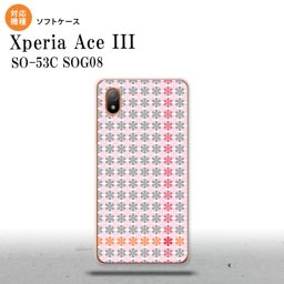 SO-53C SOG08 ワイモバイル Xperia Ace III スマホケース 背面ケースソフトケース 花十時 ピンク 紫 2022年 6月発売 nk-so53c-tp1353